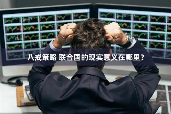 八戒策略 联合国的现实意义在哪里？