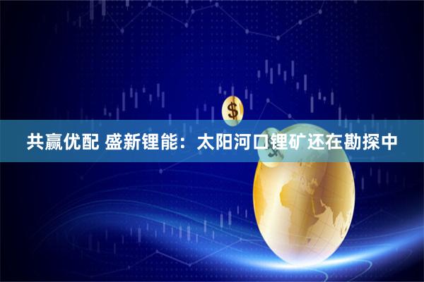 共赢优配 盛新锂能：太阳河口锂矿还在勘探中